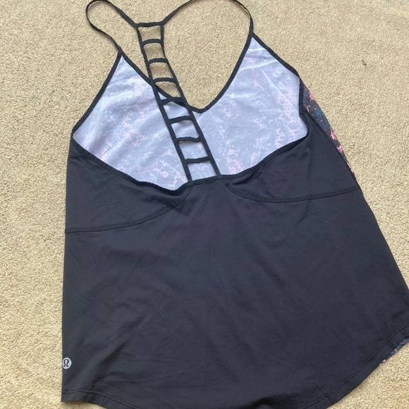 Lululemon Breezy Singlet Floral Sport Mesh Tank Top Size XS/S - Picture 6 of 7